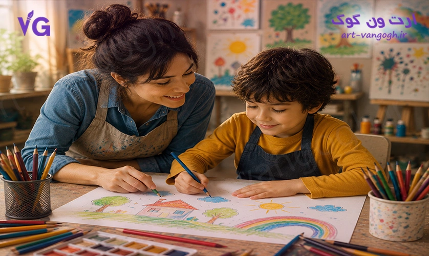 آموزش نقاشی خلاقانه کودکان