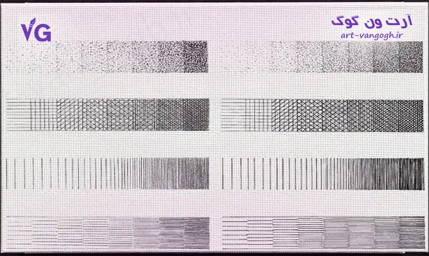تکنیک هاشور در سیاه قلم