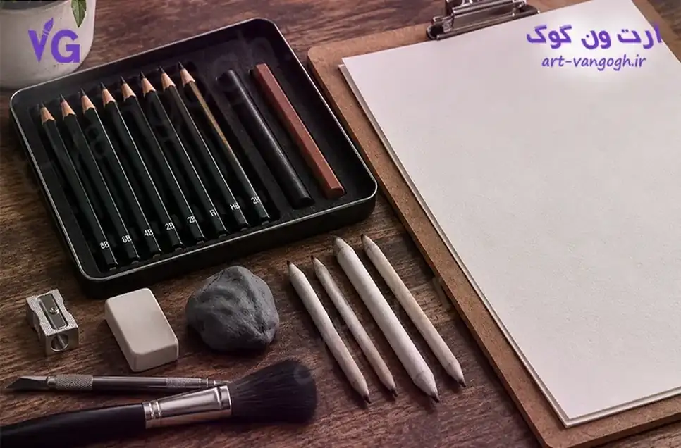 وسایل و ابزارهای مورد نیاز برای سیاه قلم