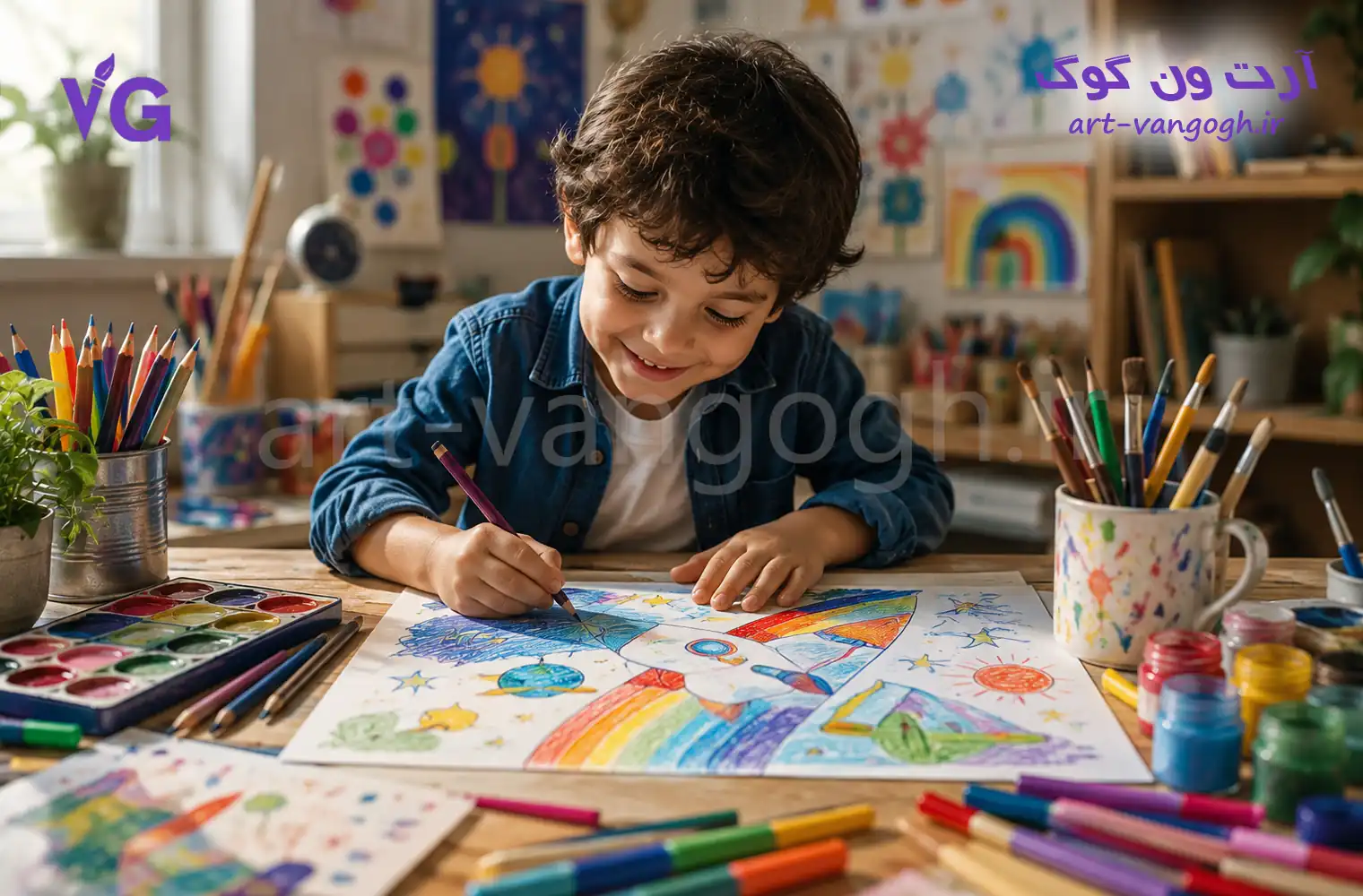 چگونه خلاقیت کودکان را با نقاشی تقویت کنیم؟ ۱۵ روش علمی و کاربردی
