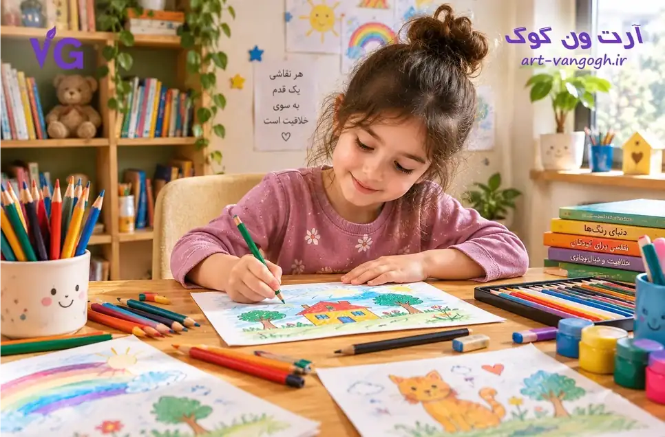فواید نقاشی برای کودکان | تاثیر نقاشی بر خلاقیت و رشد کودک