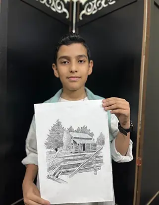 نمونه کار هنرجوی آرت ون گوگ
