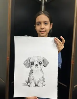 نمونه کار هنرجوی آرت ون گوگ
