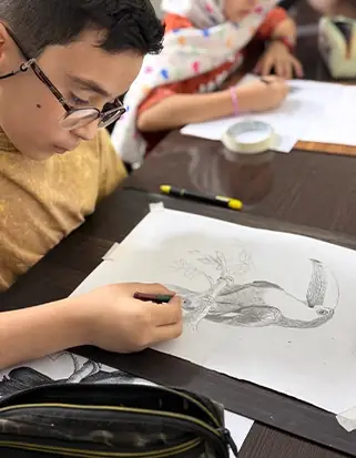 نمونه کار هنرجوی آرت ون گوگ