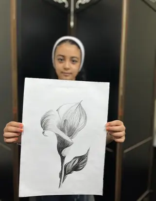 نمونه کار هنرجوی آرت ون گوگ